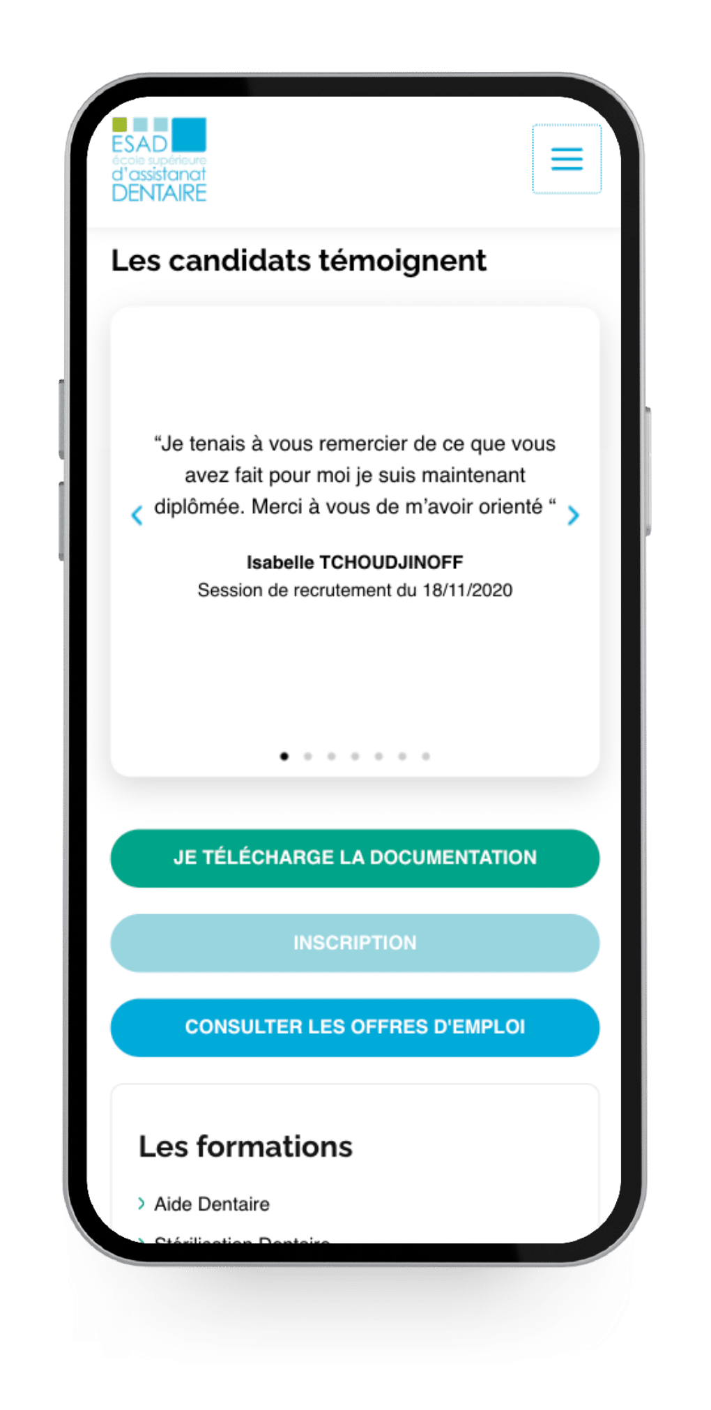 Création du site internet ESAD Dentaire - Paul Digital Création du site internet ESAD Dentaire - Paul Digital