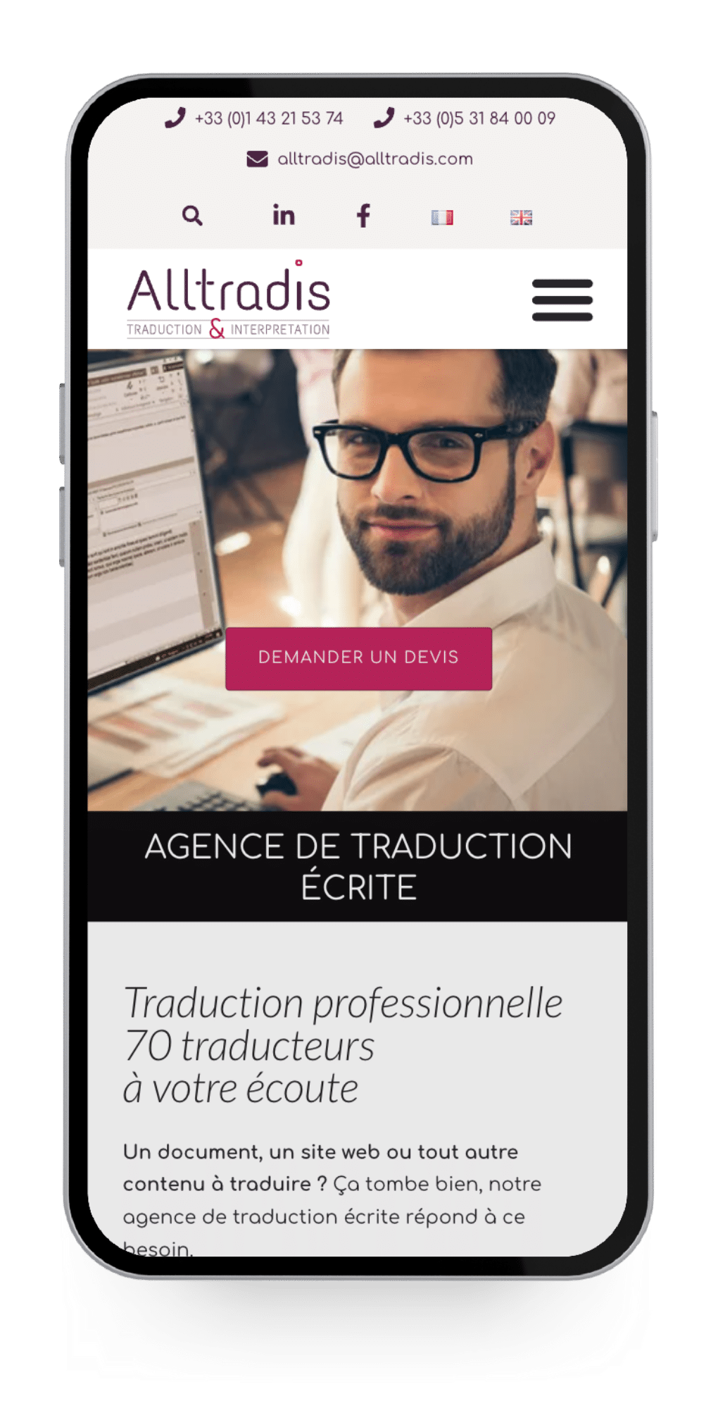 réalisation SEO Alltradis - Paul Digital