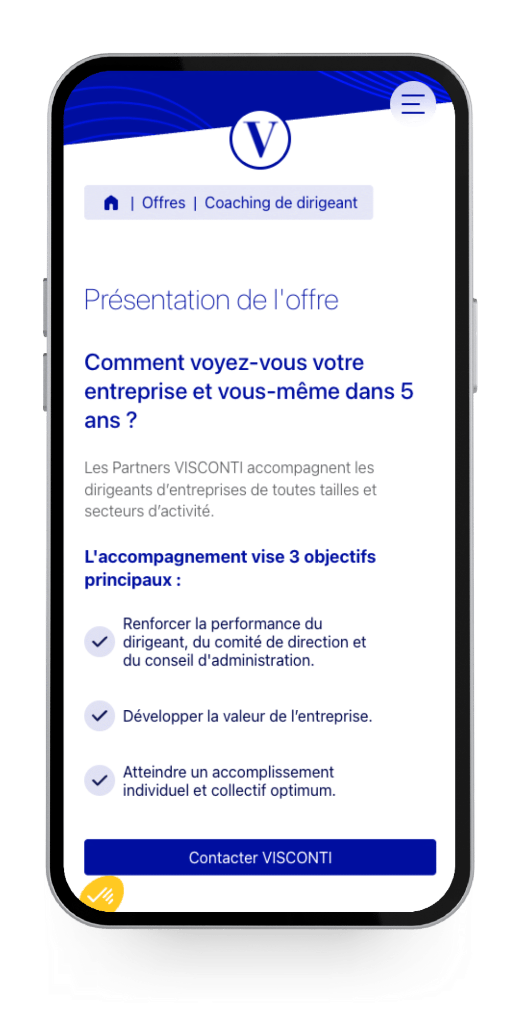 réalisation SEO Visconti partners - Paul Digital
