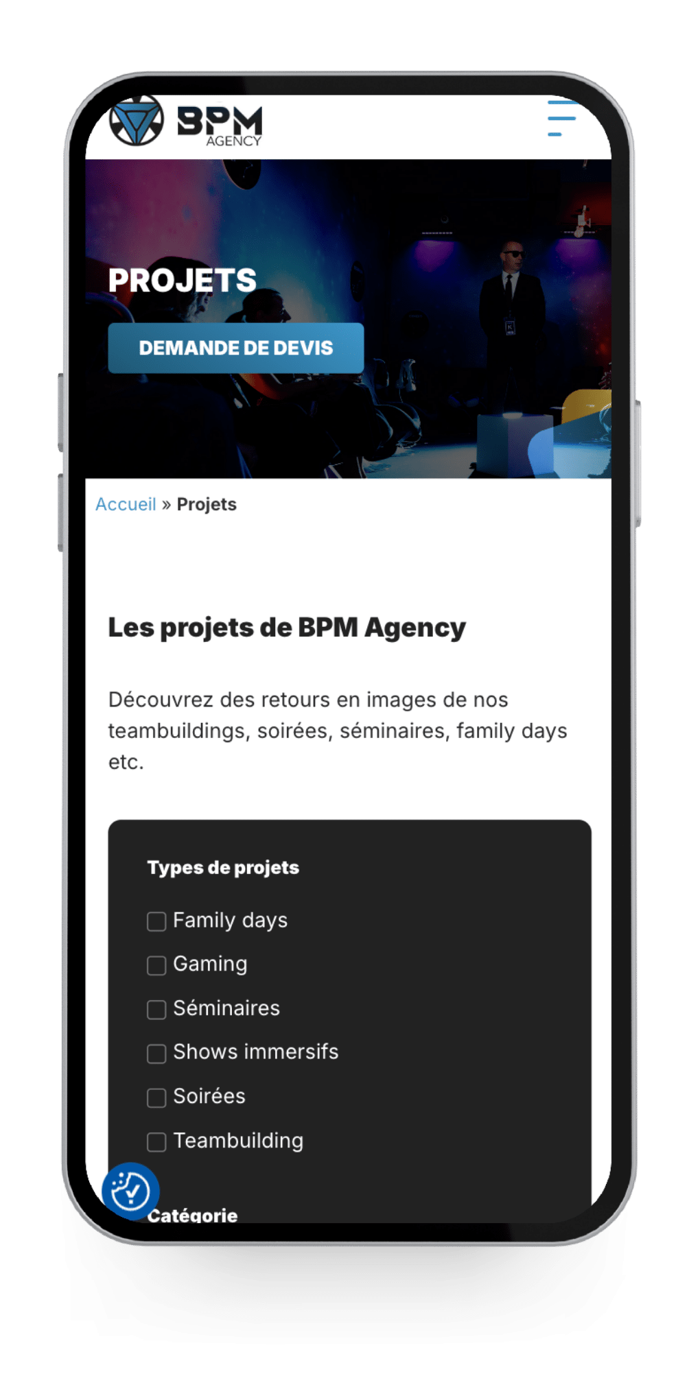 Création du site internet BPM Agency Création du site internet BPM Agency