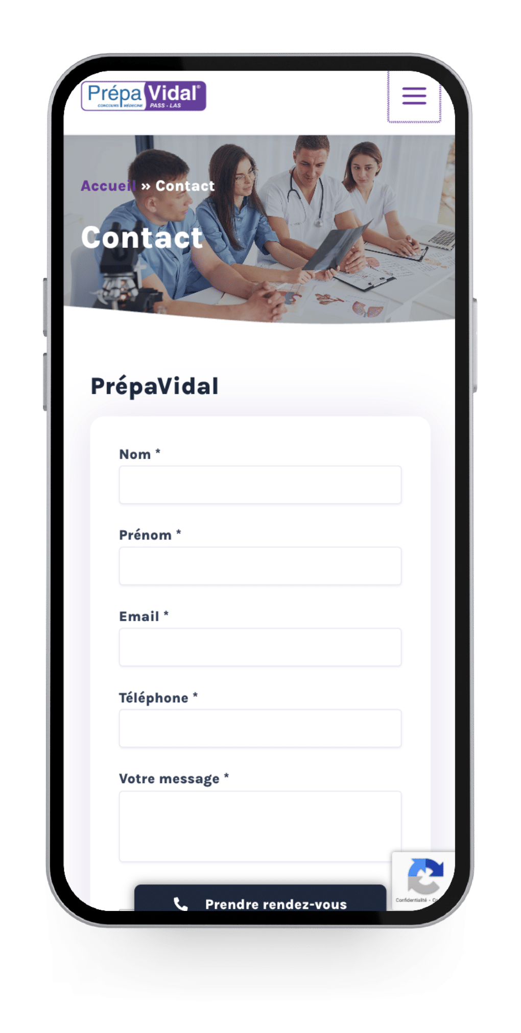 Création du site internet Prépa Vidal - Paul Digital Création du site internet Prépa Vidal - Paul Digital